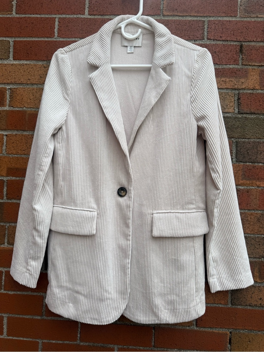 Industry by Republic Clothing Cream Corduroy Blazer Jacket Size S/P